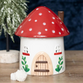 Whimsical Mushroom House Oil and Wax  Burner